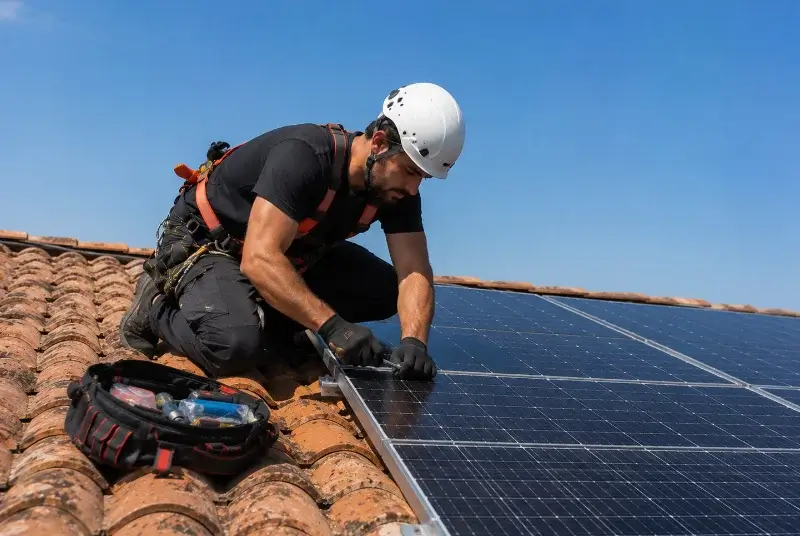 Maintenance et monitoring de panneaux solaires à Moëze